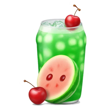 Melon soda and cherry on it sticker