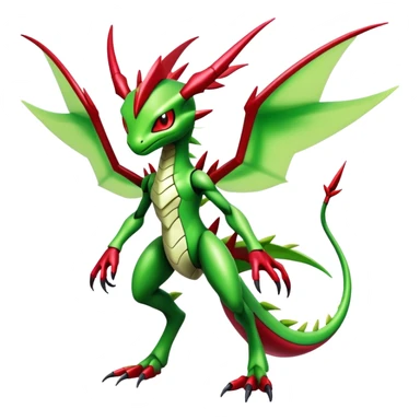  Cool Edgy Shiny Futuristic Ethereal Legendary Scizor-Digimon-Schyther-Flygon-hybrid full body sticker