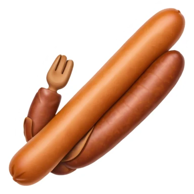 Waving hand with sausage sticker