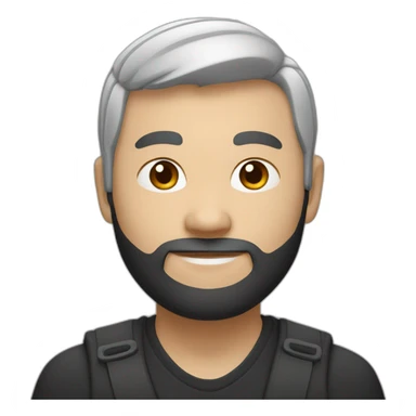 Un homme chinois de couleur de peau noir sticker