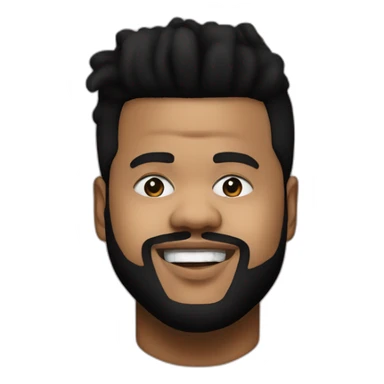 The weeknd qui fais un coeur sticker