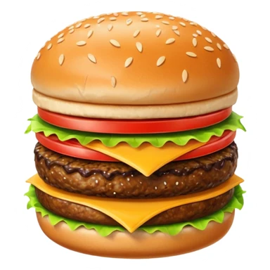 emoji for food like burger sticker