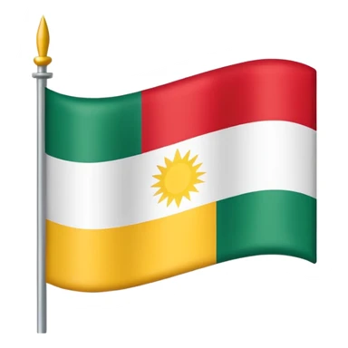 Create a Kurdistan flag  sticker