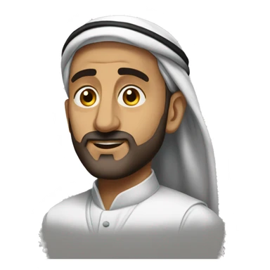 Meshal aljaser with thob sticker