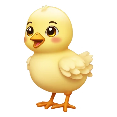 Little cute chick sticker
