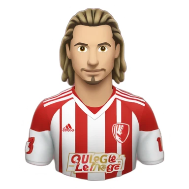 Zlatan qui joue au standard de liege sticker