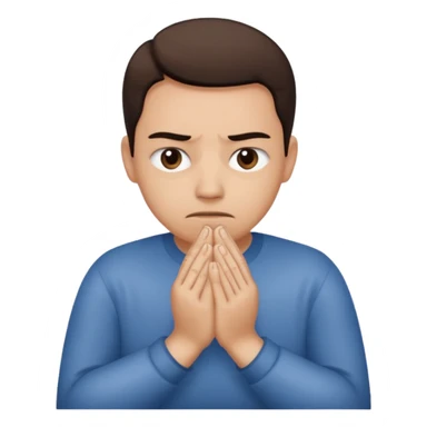 Une personne qui se frotte les mains avec un regard suspect  sticker