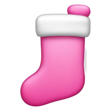 Pink Christmas stocking  sticker
