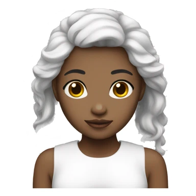 Angel white skin girl sticker