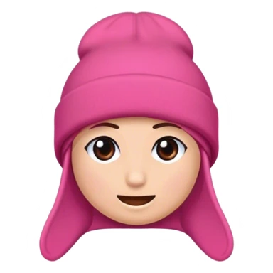 Chce sama czapkę beanie bez postaci noszącej ją, czapka ma być w kolorze brudnego różu  sticker