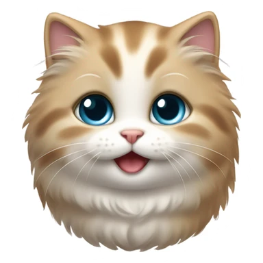 happy fat kitten sticker