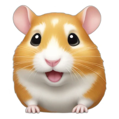 Hamster qui fuit sticker