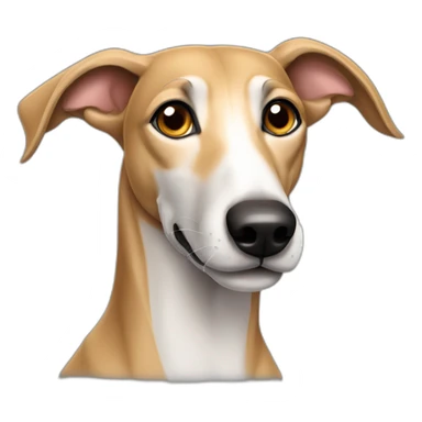 Tan greyhound sticker