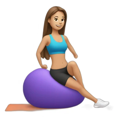 hip thrust exercise sticker