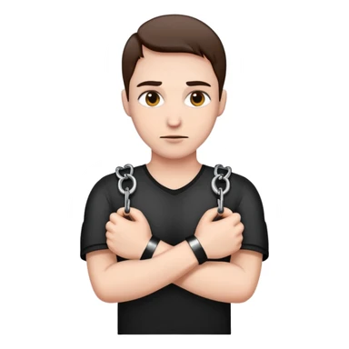 handcuffed person sticker