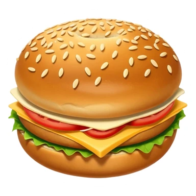 Sandwich bun sticker