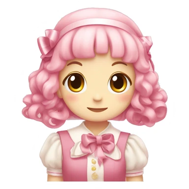 Lovely mymelody with cute ribbons  sticker