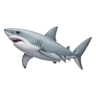 a shark with nike showes sticker