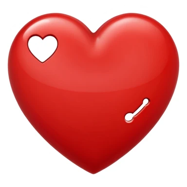 un coeur barré  sticker