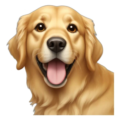 A Golden retriever dog sticker
