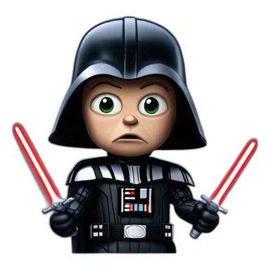 Chucky as Darth vader sticker
