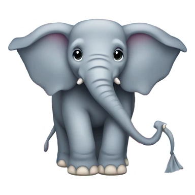 An elephant with the Scotland flag sticker