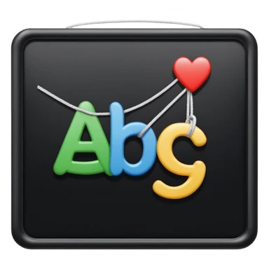 quiero crear iconos para string, Cadena de caracteres (string):    'abc',    '123',    'a1@!',    "a1@!"    sticker