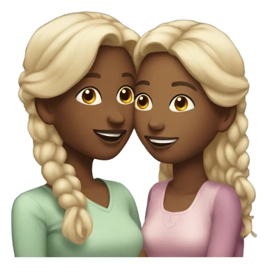 Girlfriends sharing a moment sticker