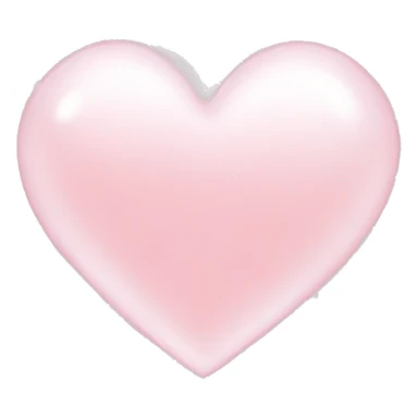 light pink heart with big white sparkles sticker