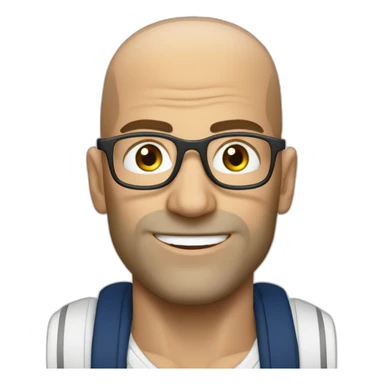 Zidane avec des lunettes  sticker