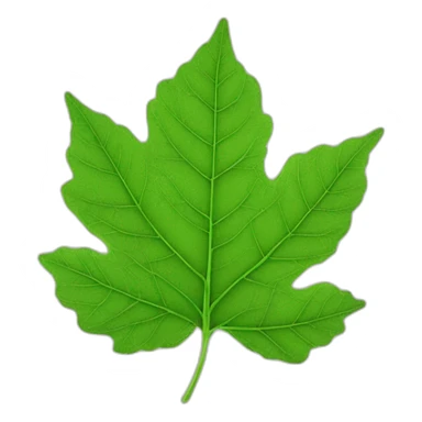 Leaf under a microscope sticker