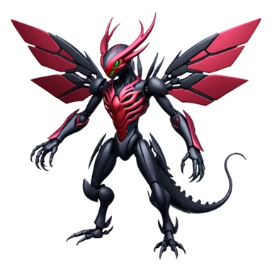 Venom-Cyberbug-Genesect-Vikavolt-Darkrai-Scizor-fusion, full body sticker