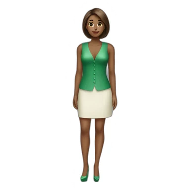posh-well-fed-girl-green full body sticker