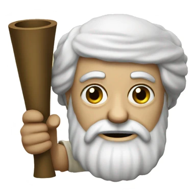 Aristotle holds a scroll in his hand sticker