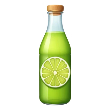 Lime juice bottled sticker