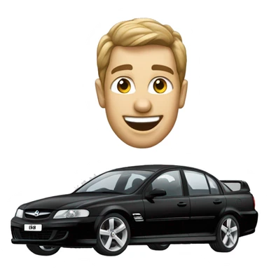 Holden commodore black 2004 sticker