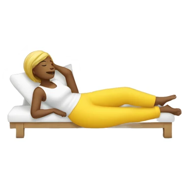 yellow woman relax sticker
