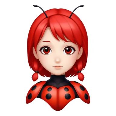 Ladybug anime girl sticker