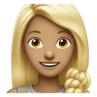 blonde girls smiling outdoors sticker