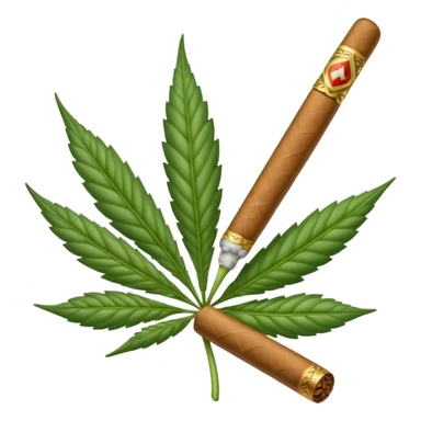 Crea un cigarro de marihuana  sticker