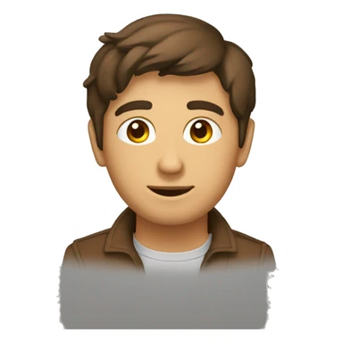 homme trentenaire brun   sticker