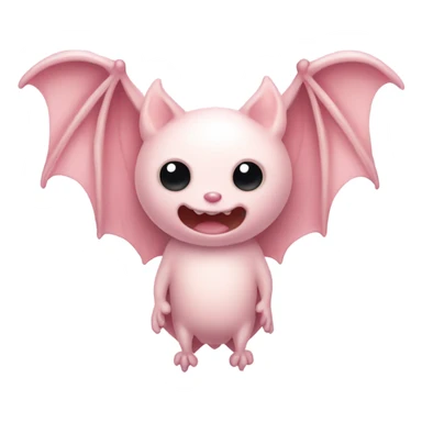 light pink bat  sticker