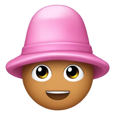 peanut shell with a pink hat sticker