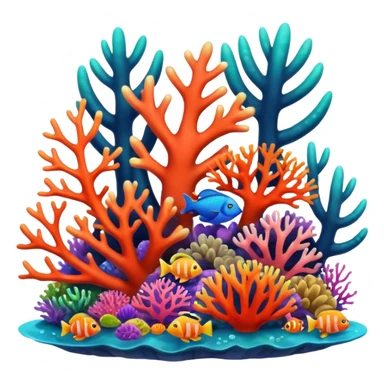 Coral reef sticker