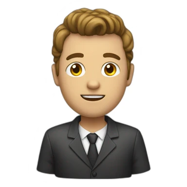 Persona escribiendo sticker