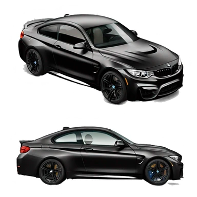 Bmw m4 noir sticker