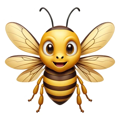 Cinematic Comical Hornet Portrait Emoji, Head tilted dramatically with an exaggeratedly shocked expression, featuring a sharply striped body with wide, comically expressive eyes full of playful disbelief and animated wings, Simplified yet hilariously expressive features, highly detailed, glowing with a slightly sassy glow, high shine, dramatic yet playful, stylized with an air of cheeky insect mischief, soft glowing outline, capturing the essence of a meme-worthy hornet that looks ready to buzz its way into viral fame! sticker