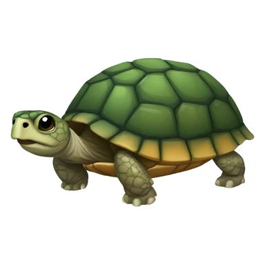 Tortoise with one eye patch sticker