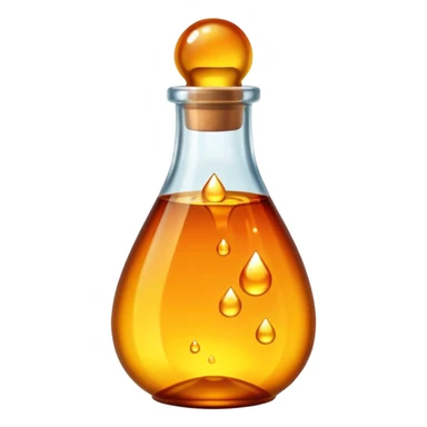 bottle of resin with a glowing drop sticker