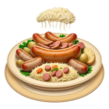 choucroute dans assiette sticker